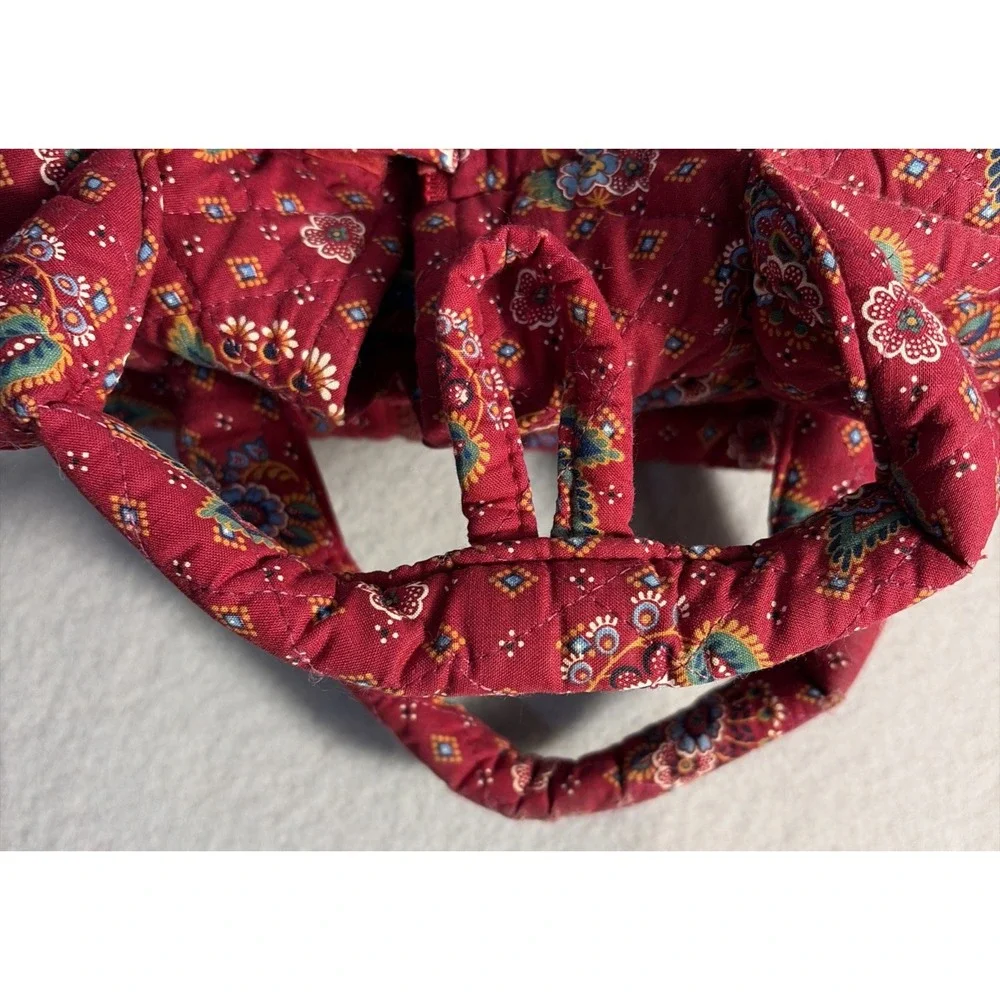 Hanging Folding Garment Bag Vera Bradley Travel Bag Quilted Red Good Condition